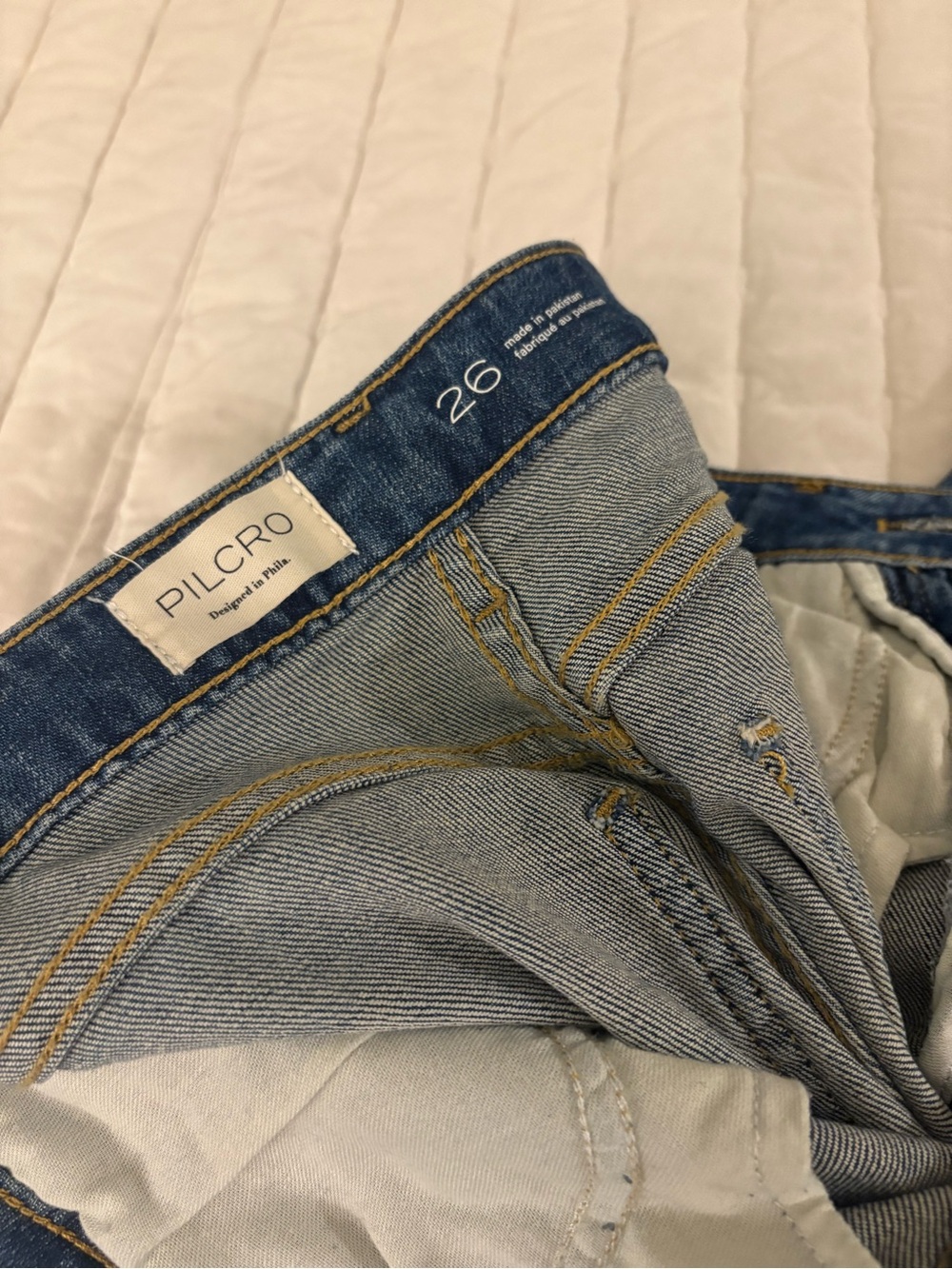 Pilcro Women’s Washed Blue Flare Jeans - Picture 4 of 4